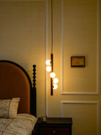 Vertical Orb Timber Pendant Lamp