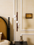 Vertical Orb Timber Pendant Lamp