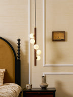 Vertical Orb Timber Pendant Lamp