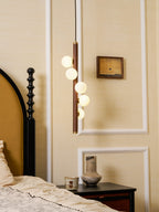 Vertical Orb Timber Pendant Lamp