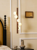 Vertical Orb Timber Pendant Lamp