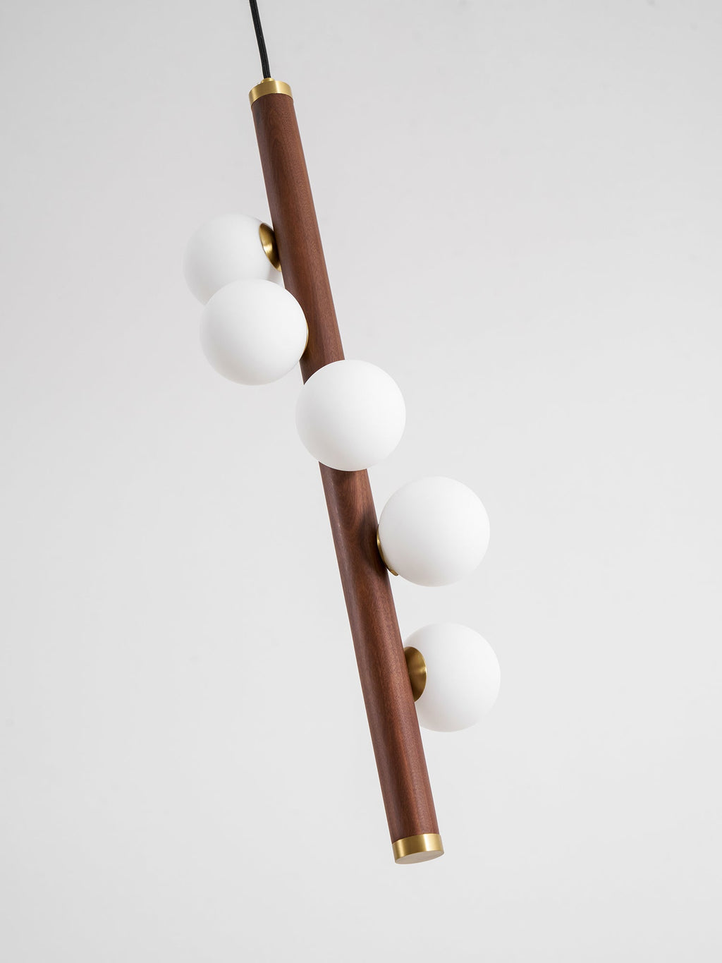 Vertical Orb Timber Pendant Lamp
