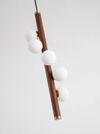 Vertical Orb Timber Pendant Lamp