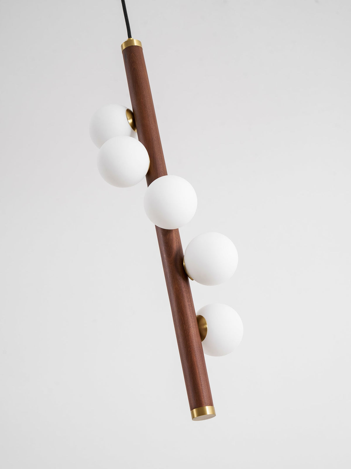 Vertical Orb Timber Pendant Lamp