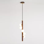 Vertical Orb Timber Pendant Lamp