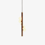 Vertical Orb Timber Pendant Lamp