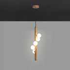 Vertical Orb Timber Pendant Lamp