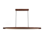 Walnut Arc Linear Pendant Lamp