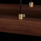 Walnut Arc Linear Pendant Lamp