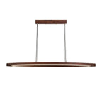 Walnut Arc Linear Pendant Lamp