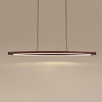 Walnut Arc Linear Pendant Lamp