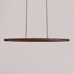 Walnut Arc Linear Pendant Lamp