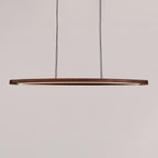 Walnut Arc Linear Pendant Lamp
