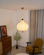 Chestnut Fabric Pendant Light