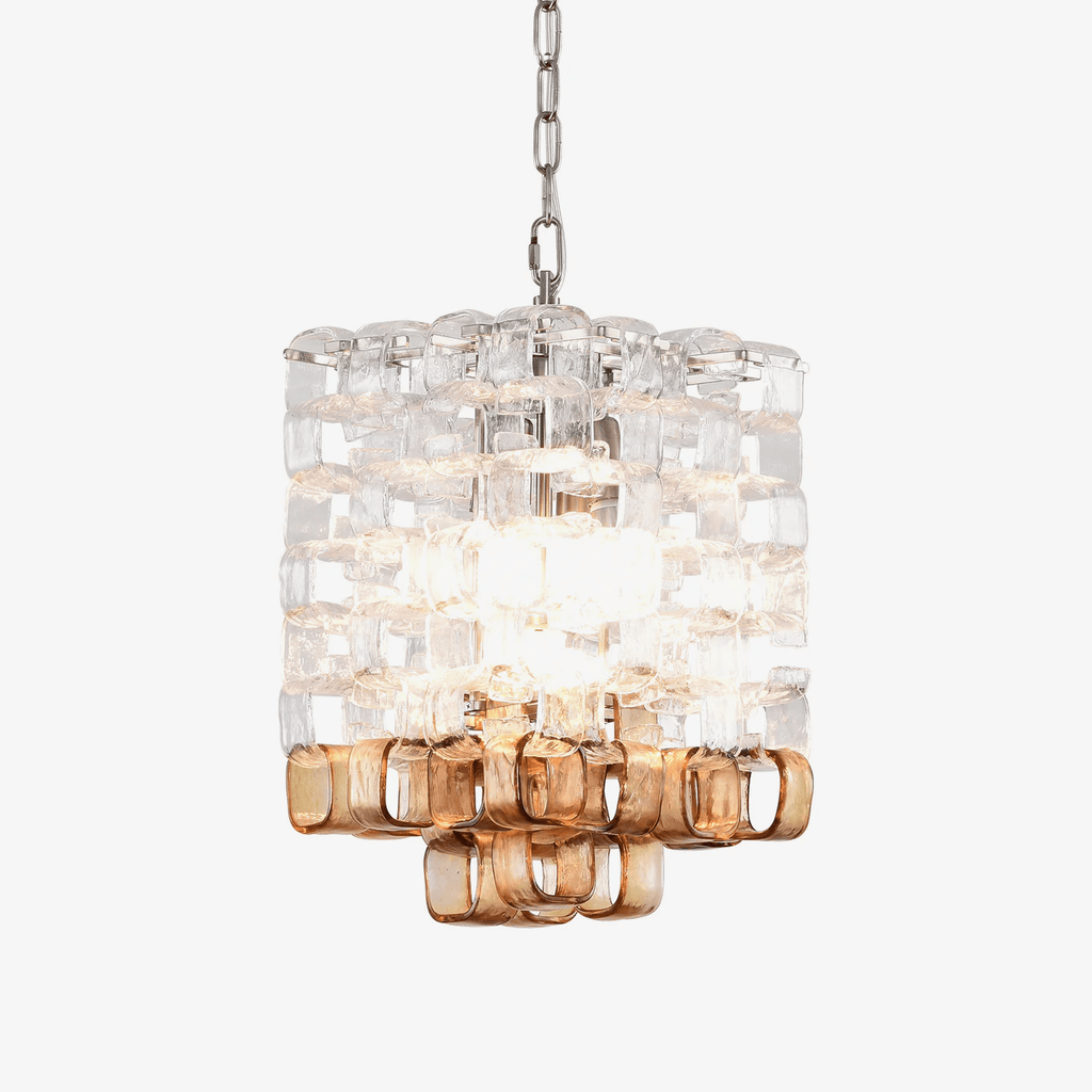 Glass Poliarte Interlocking Chandelier