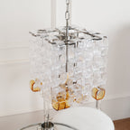 Glass Poliarte Interlocking Chandelier