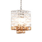 Glass Poliarte Interlocking Chandelier