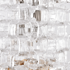 Glass Poliarte Interlocking Chandelier
