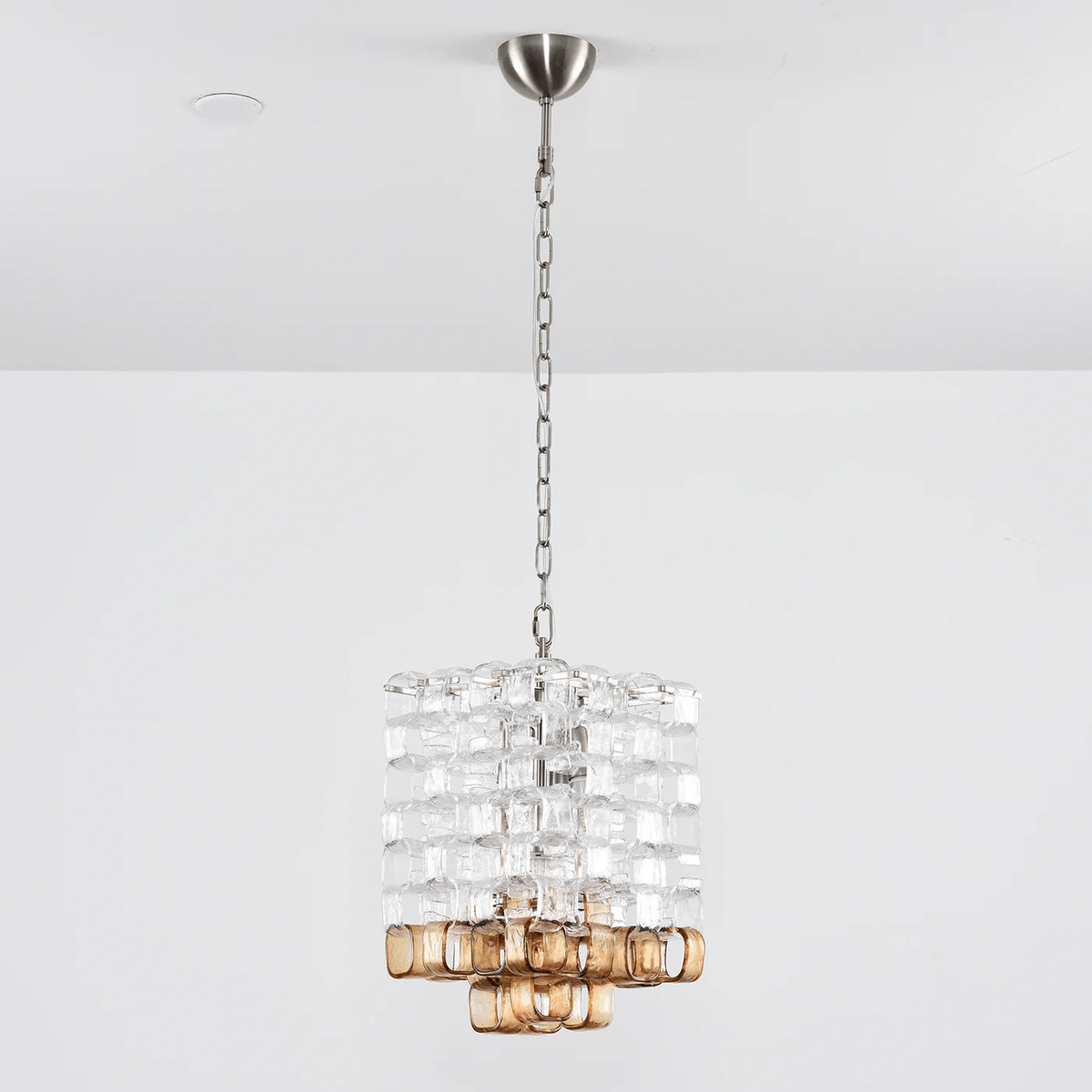 Glass Poliarte Interlocking Chandelier