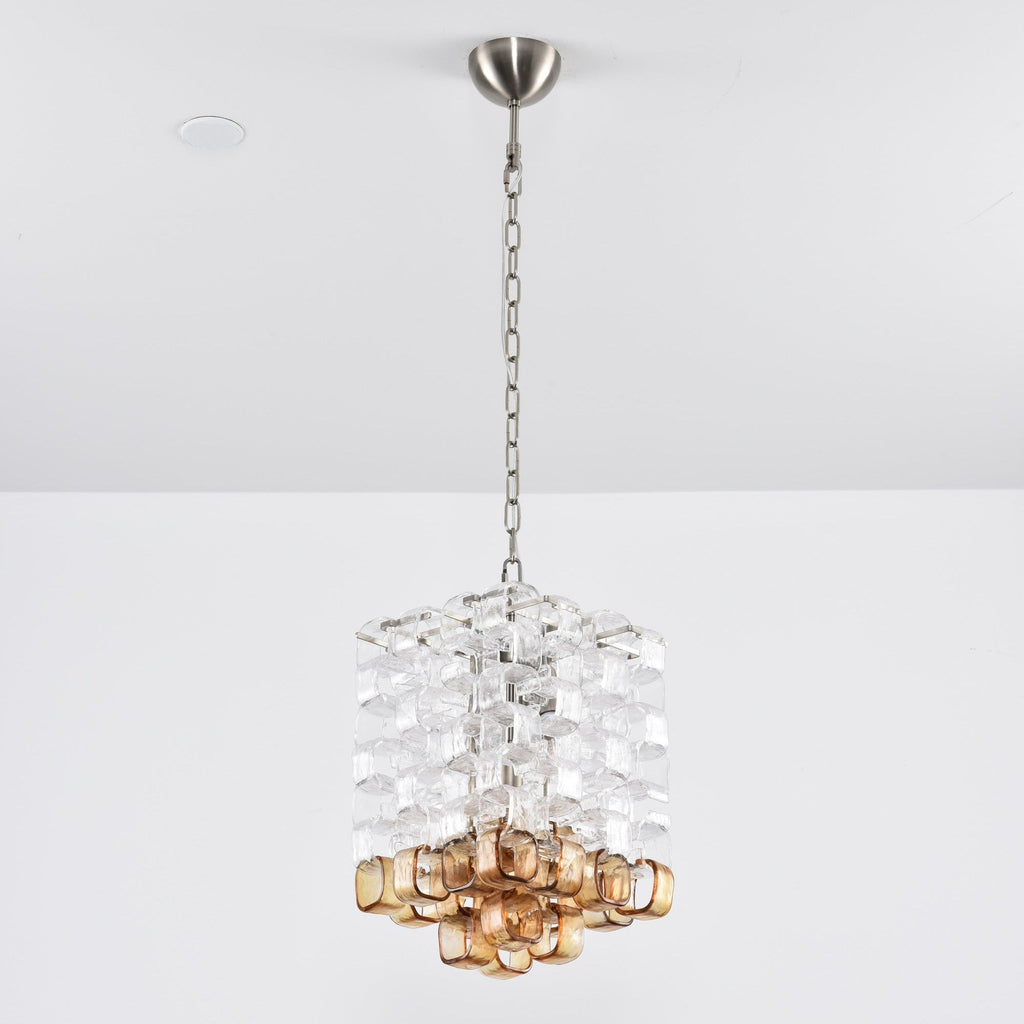 Glass Poliarte Interlocking Chandelier
