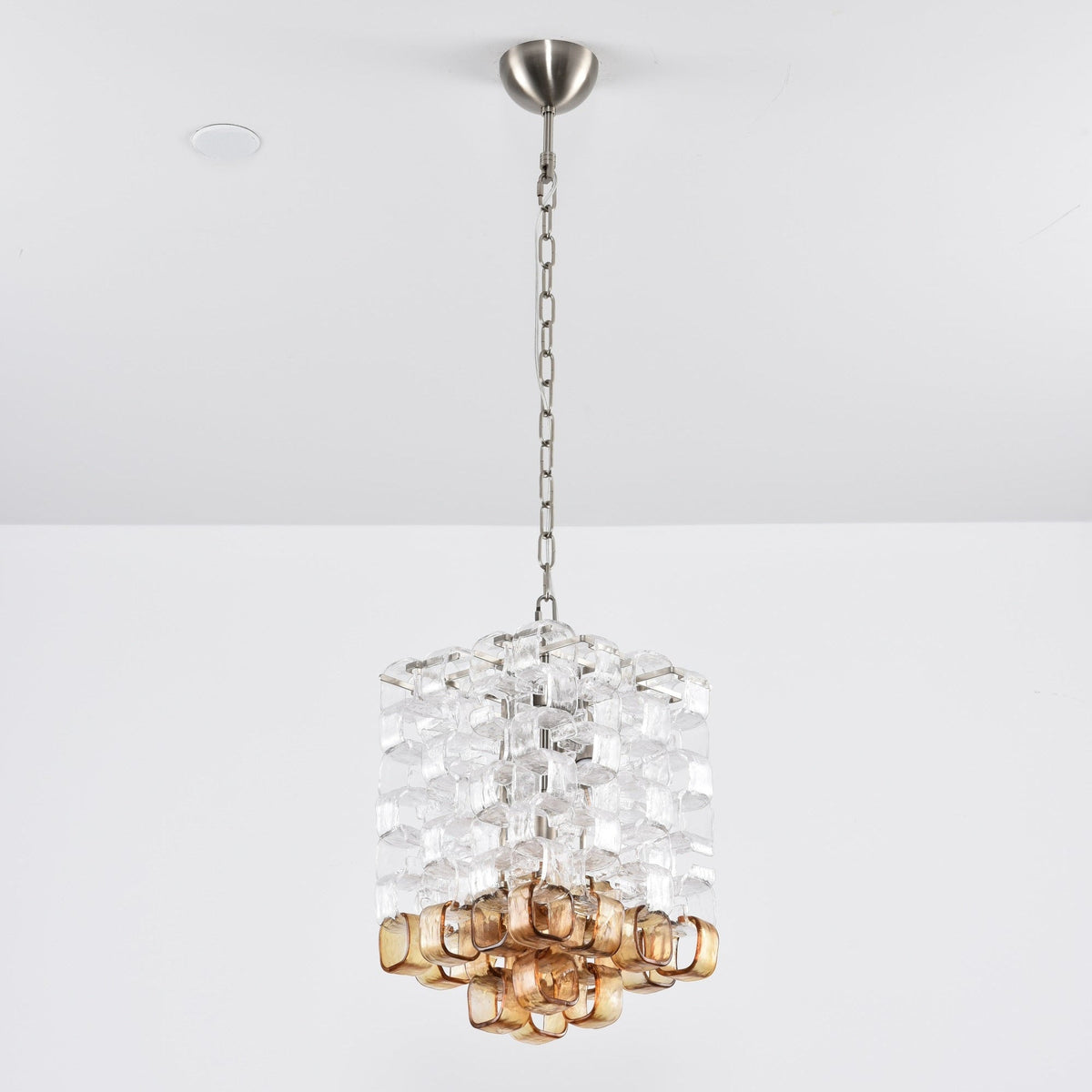 Glass Poliarte Interlocking Chandelier