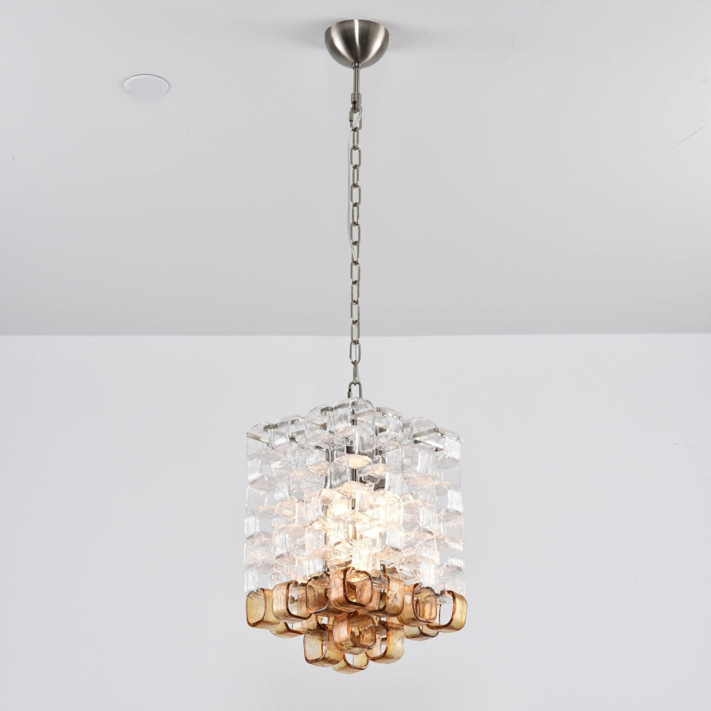 Glass Poliarte Interlocking Chandelier
