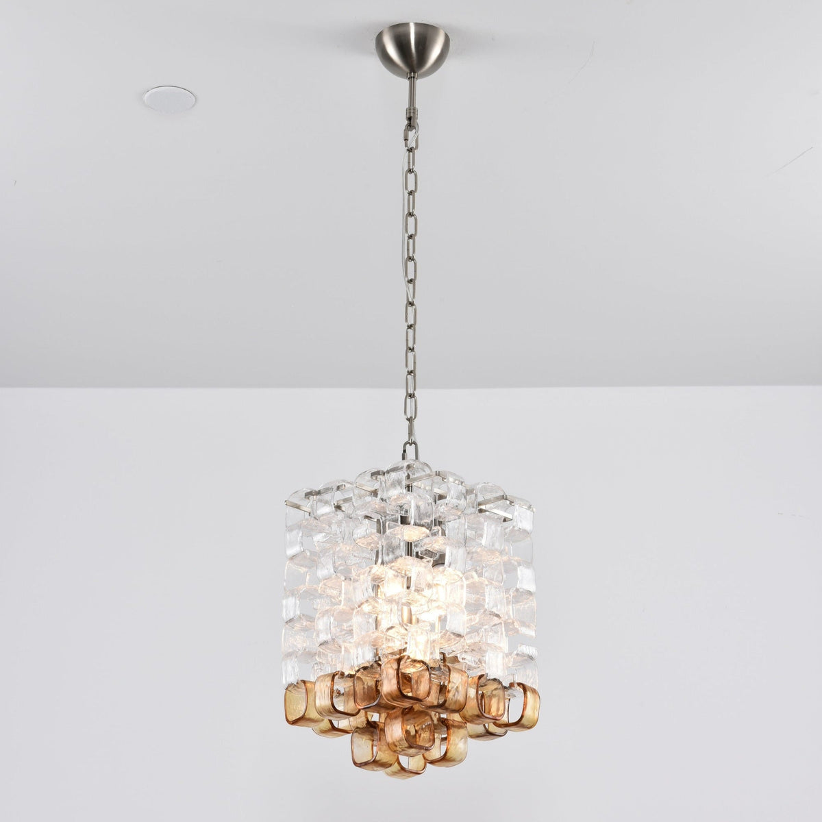 Glass Poliarte Interlocking Chandelier