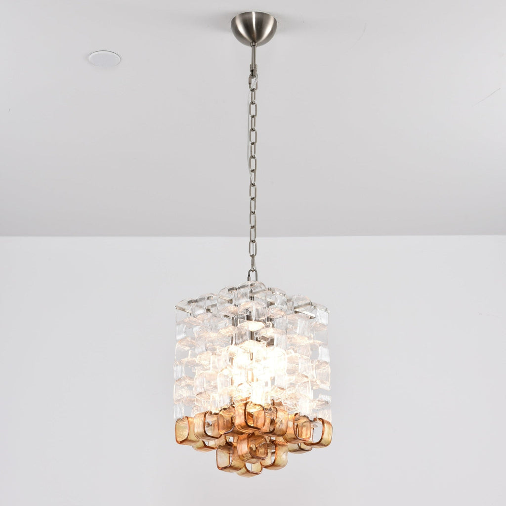 Glass Poliarte Interlocking Chandelier