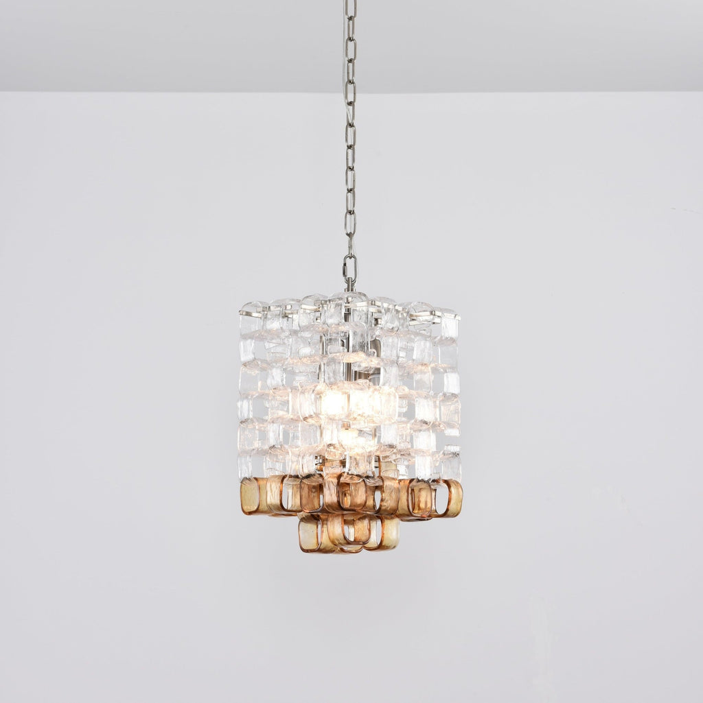 Glass Poliarte Interlocking Chandelier