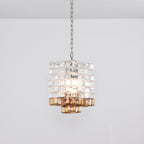 Glass Poliarte Interlocking Chandelier