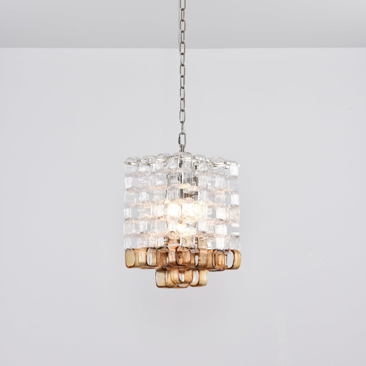 Glass Poliarte Interlocking Chandelier