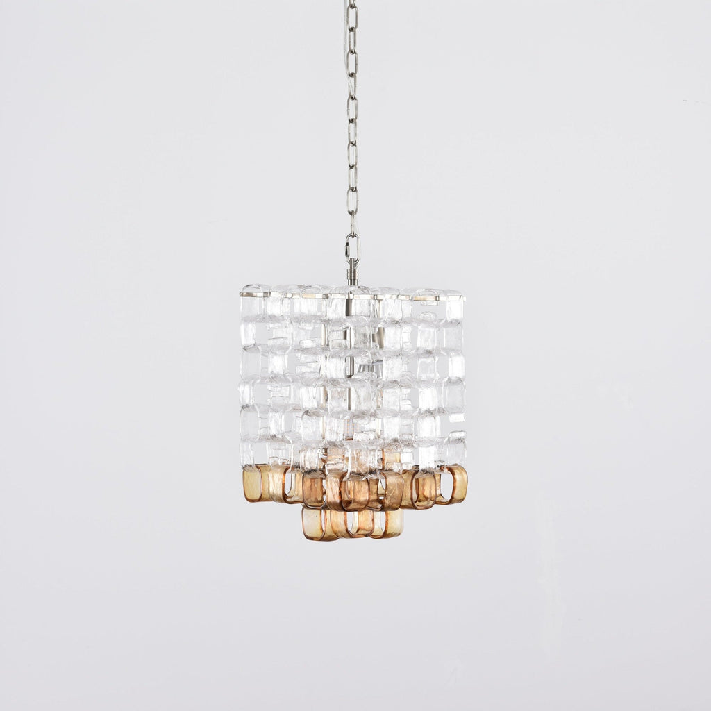 Glass Poliarte Interlocking Chandelier