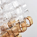 Glass Poliarte Interlocking Chandelier