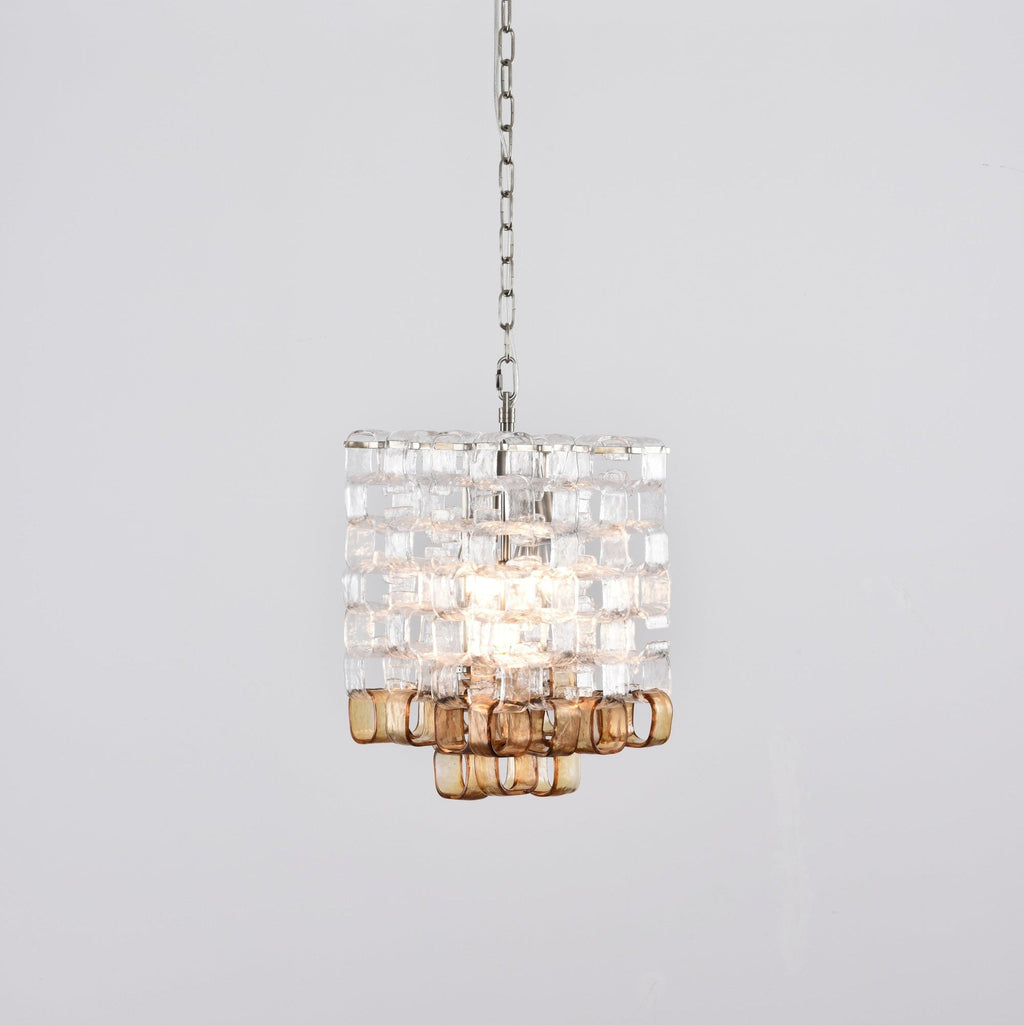 Glass Poliarte Interlocking Chandelier