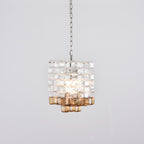 Glass Poliarte Interlocking Chandelier