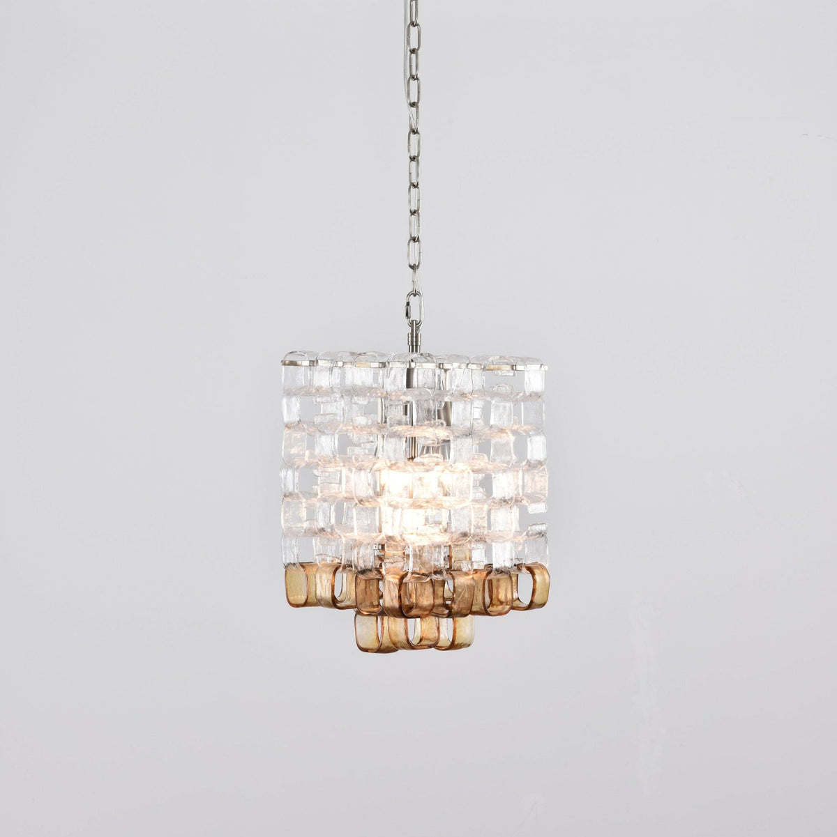 Glass Poliarte Interlocking Chandelier