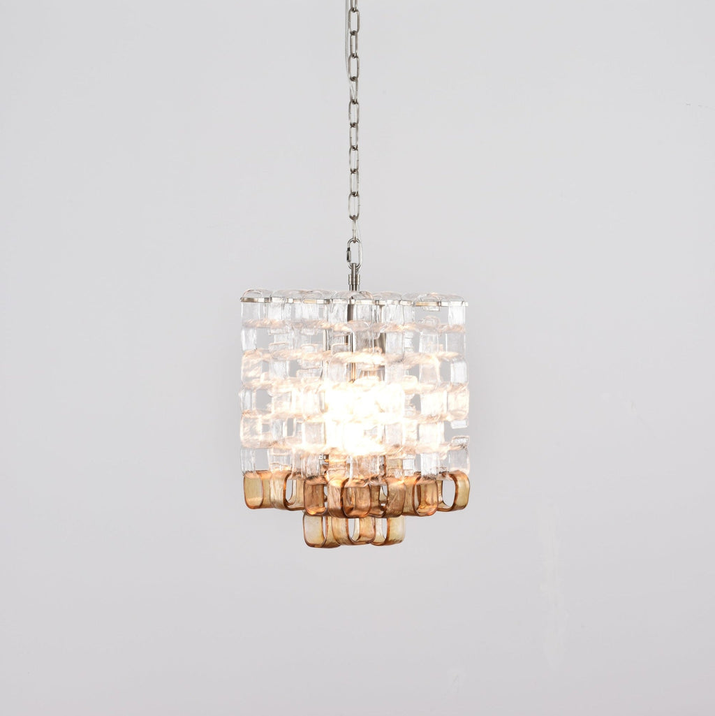 Glass Poliarte Interlocking Chandelier