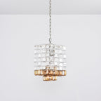 Glass Poliarte Interlocking Chandelier