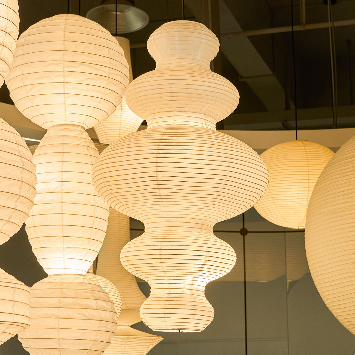 Kozo Paper Metal Pendant Lamp