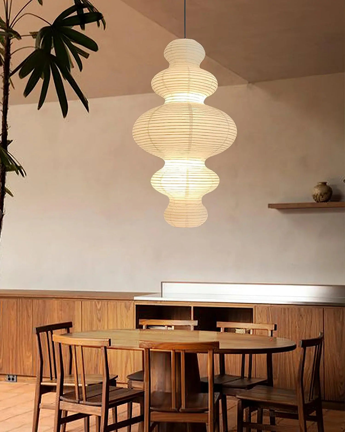 Kozo Paper Metal Pendant Lamp