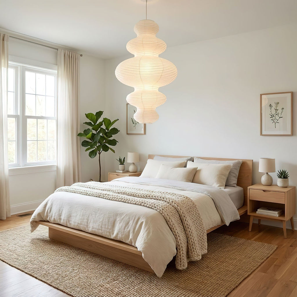 Kozo Paper Metal Pendant Lamp