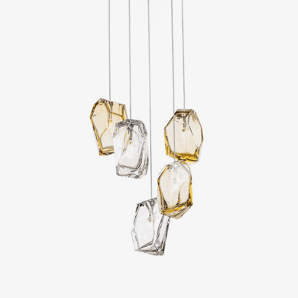 Crystal Rock Cluster Pendant Light