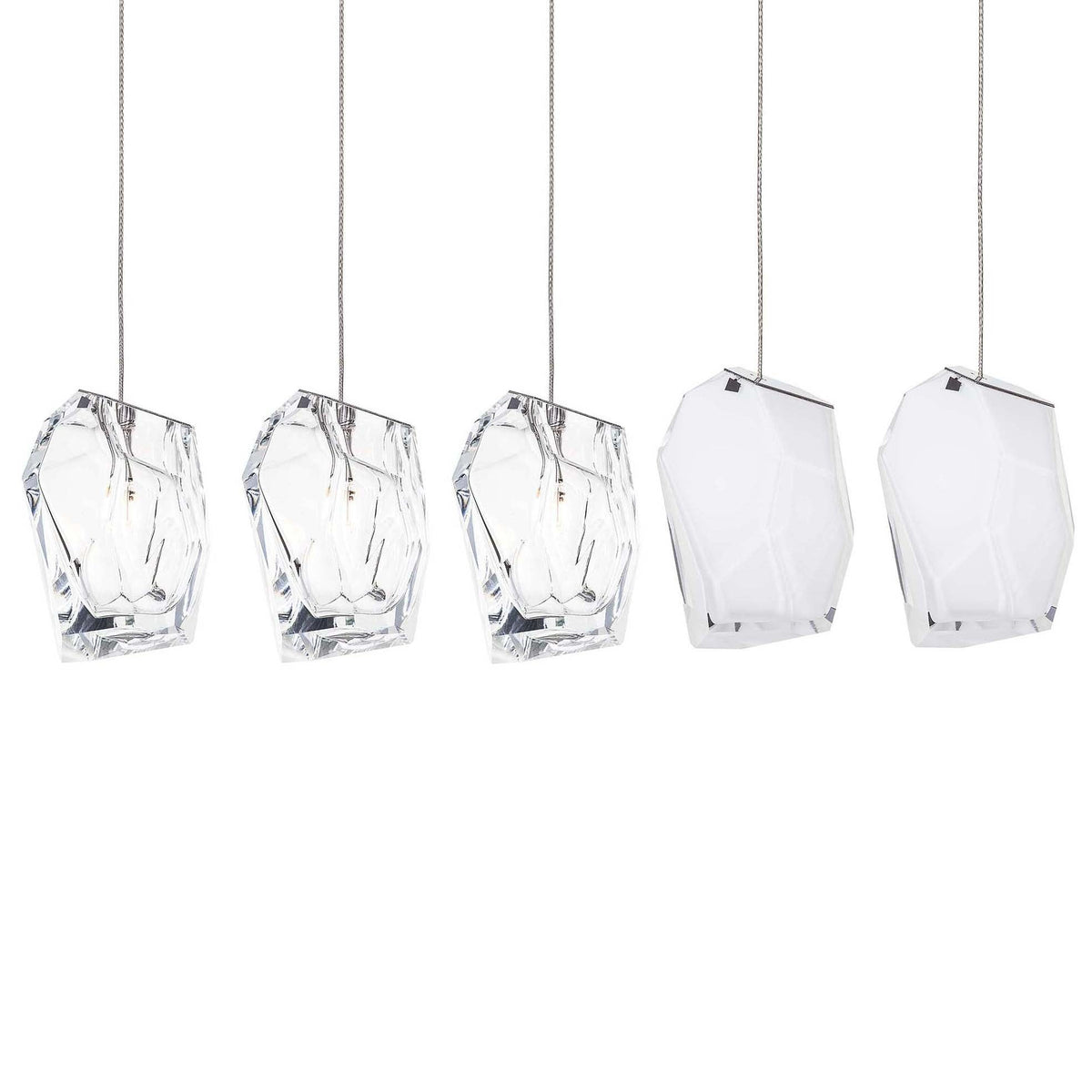 Crystal Rock Cluster Pendant Light