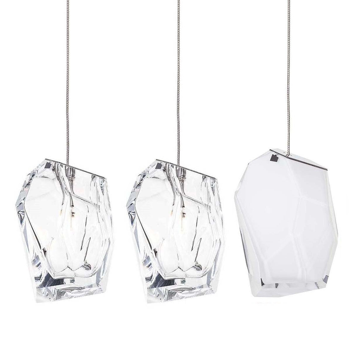 Crystal Rock Cluster Pendant Light