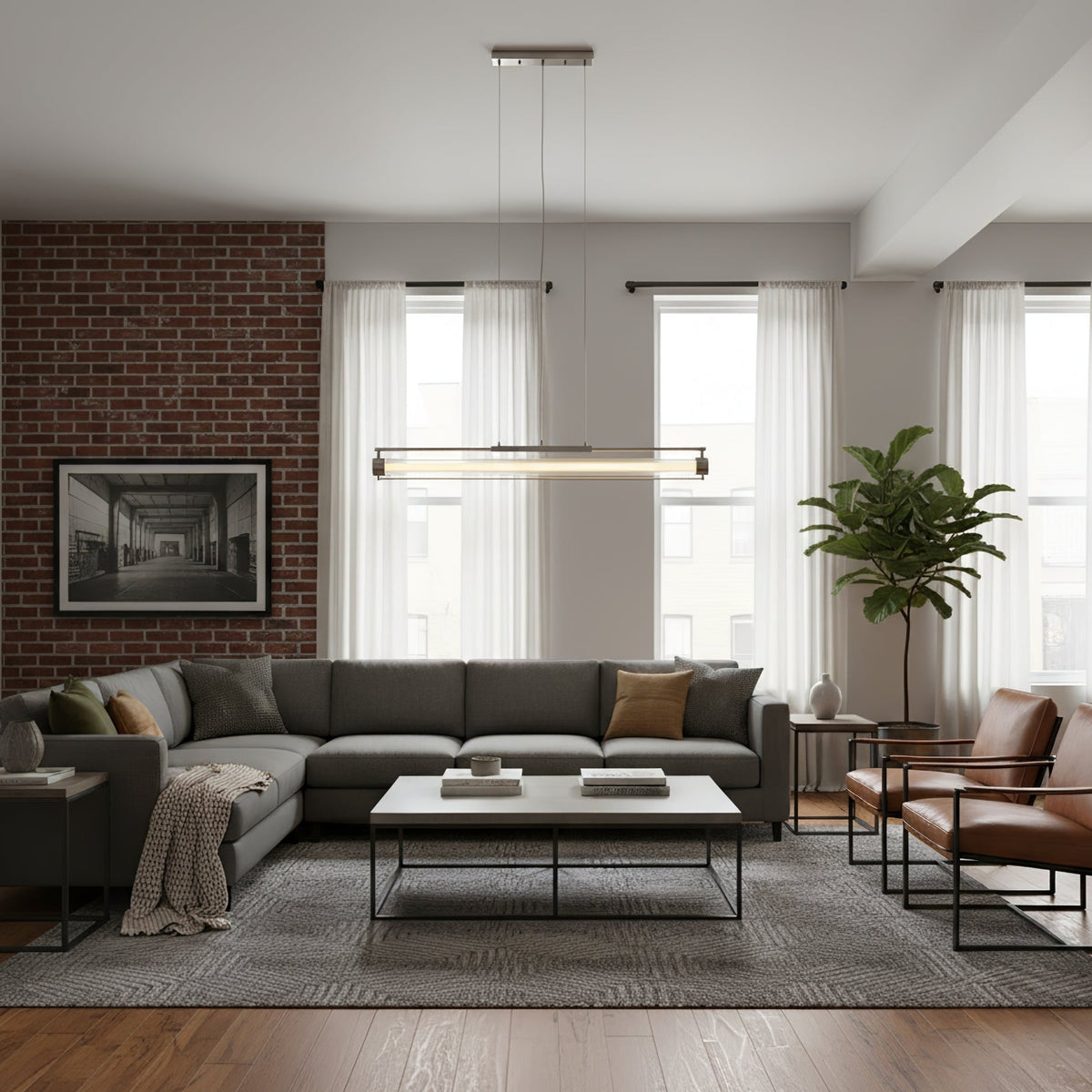 Linear Tube Linear Pendant