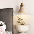 Ember Travertine Cone Pendant Lamp