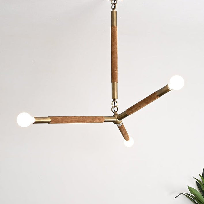 Wrapped Linear Chandelier