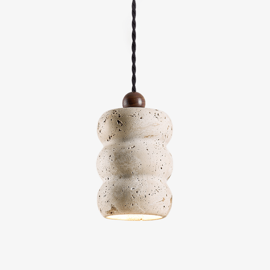 Dune Pebble Travertine Pendant Light