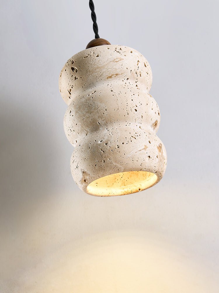 Dune Pebble Travertine Pendant Light