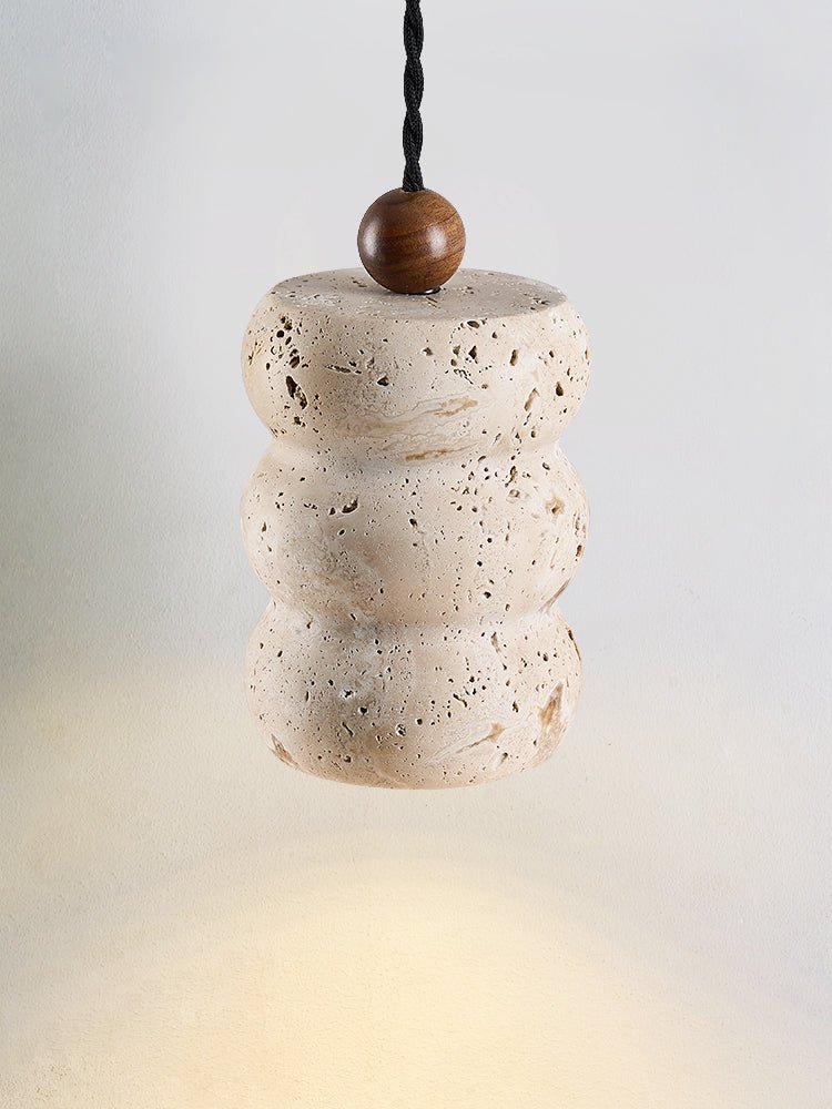 Dune Pebble Travertine Pendant Light
